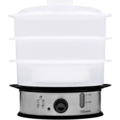 Tristar VS-3914 Vaporiera Acciaio Inox, Nero