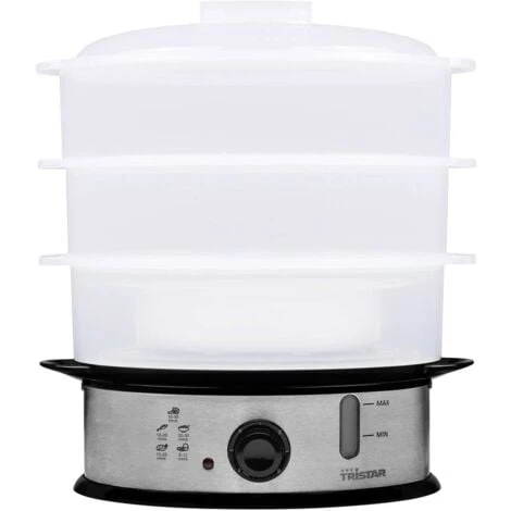 Tristar VS-3914 Vaporiera Acciaio Inox, Nero 1 Tristar VS-3914 Vaporiera Acciaio Inox, Nero