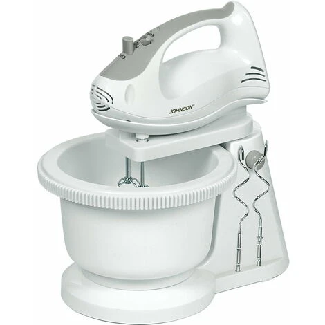 JOHNSON Sbattitore Frullatore Elettrico Con Ciotola Fruste Ganci Ad Immersione 1 JOHNSON Sbattitore Frullatore Elettrico Con Ciotola Fruste Ganci Ad Immersione