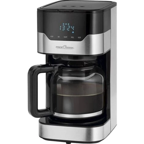 Profi Cook PC-KA 1169 Macchina Per Il Caffè Acciaio Inox, Nero Capacità Tazze=14 Caraffa In Vetro 1 Profi Cook PC-KA 1169 Macchina Per Il Caffè Acciaio Inox, Nero Capacità Tazze=14 Caraffa In Vetro