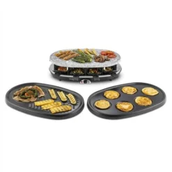 Klarstein All-U-Can-Grill Raclette 4-in-1 Piastra In Pietra 8 Persone -Moulinex Negozio 13296463 4