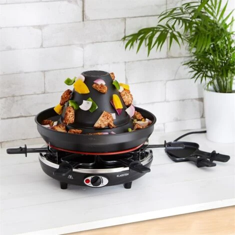 Klarstein Taste Volcano Griglia Per Tartare Griglia Per Raclette 1500 W 6 Person 2 Klarstein Taste Volcano Griglia Per Tartare Griglia Per Raclette 1500 W 6 Person - immagine 2
