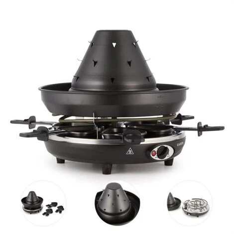 Klarstein Taste Volcano Griglia Per Tartare Griglia Per Raclette 1500 W 6 Person 5 Klarstein Taste Volcano Griglia Per Tartare Griglia Per Raclette 1500 W 6 Person - immagine 5