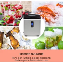 Klarstein Mr. Black-Frost Macchina Del Ghiaccio 150W Nera -Moulinex Negozio 14061514 3