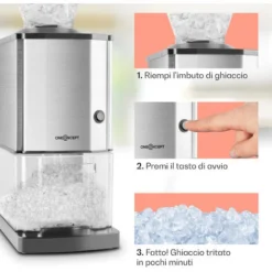 Oneconcept Icebreaker Macchina Tritaghiaccio 15kg/h 3,5 Litri Acciaio Inox -Moulinex Negozio 14127177 4