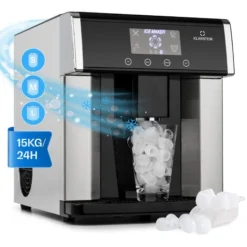 Klarstein Eiszeit Macchina Del Ghiaccio Acciaio Inox 3 Dimensioni Argento