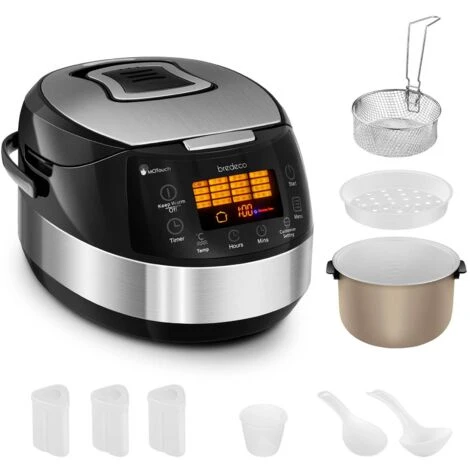 Multicooker A Vapore Per Zuppe Pentola Antiaderente Con 16 Programmi Timer 5 L 2 Multicooker A Vapore Per Zuppe Pentola Antiaderente Con 16 Programmi Timer 5 L - immagine 2