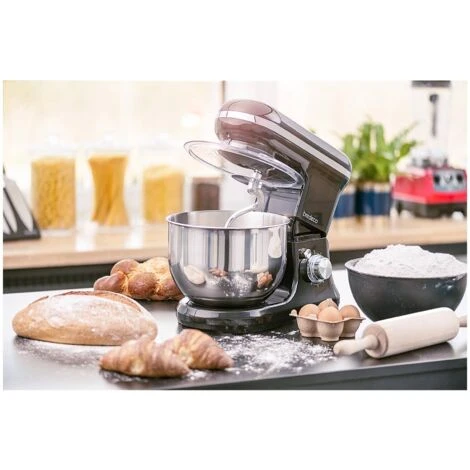 Robot Da Cucina Mixer Planetaria Impastatrice Sbattitore 1.200 W 5 Litri Nero 4 Robot Da Cucina Mixer Planetaria Impastatrice Sbattitore 1.200 W 5 Litri Nero - immagine 4