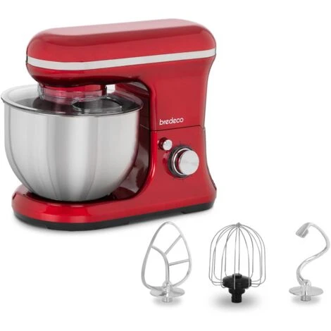 Robot Da Cucina Mixer Planetaria Impastatrice Sbattitore 1.200 W 5 Litri Rosso 1 Robot Da Cucina Mixer Planetaria Impastatrice Sbattitore 1.200 W 5 Litri Rosso