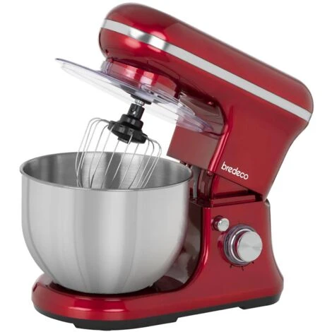 Robot Da Cucina Mixer Planetaria Impastatrice Sbattitore 1.200 W 5 Litri Rosso 2 Robot Da Cucina Mixer Planetaria Impastatrice Sbattitore 1.200 W 5 Litri Rosso - immagine 2