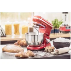 Robot Da Cucina Mixer Planetaria Impastatrice Sbattitore 1.200 W 5 Litri Rosso 8 Robot Da Cucina Mixer Planetaria Impastatrice Sbattitore 1.200 W 5 Litri Rosso -Moulinex Negozio 14899803 4