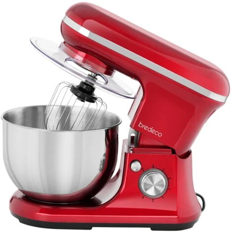 Robot Da Cucina Mixer Planetaria Impastatrice Sbattitore 1.200 W 5 Litri Rosso 5 Robot Da Cucina Mixer Planetaria Impastatrice Sbattitore 1.200 W 5 Litri Rosso - immagine 5