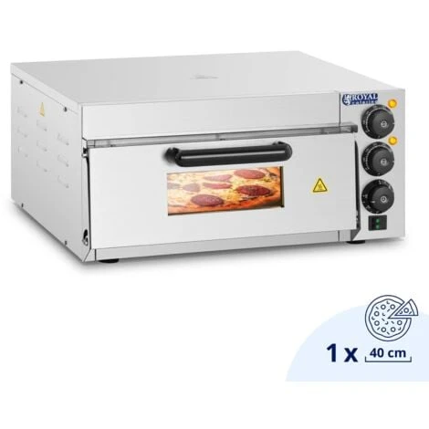 Forno Per Pizza Elettrico Fino A 350°C Con Piastra In Pietra E Timer - Da 2000W 1 Forno Per Pizza Elettrico Fino A 350°C Con Piastra In Pietra E Timer - Da 2000W