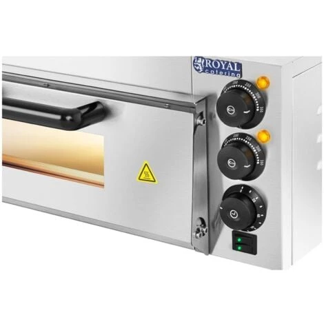Forno Per Pizza Elettrico Fino A 350°C Con Piastra In Pietra E Timer - Da 2000W 2 Forno Per Pizza Elettrico Fino A 350°C Con Piastra In Pietra E Timer - Da 2000W - immagine 2