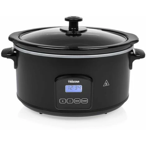 Pentola Slow Cooker 210 W 4,5 L Nera Tristar 1 Pentola Slow Cooker 210 W 4,5 L Nera Tristar