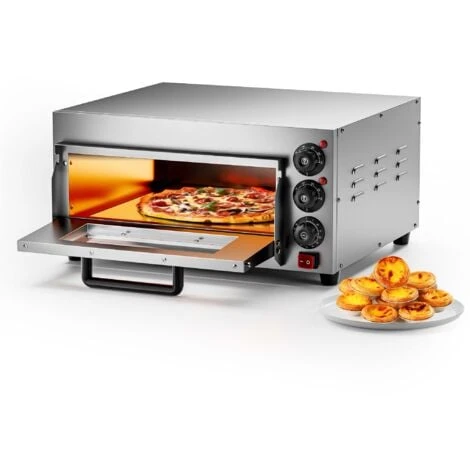 Forno Per Pizza In Acciaio Inox, 2000W, 350°C Fornetto Elettrico 1 Forno Per Pizza In Acciaio Inox, 2000W, 350°C Fornetto Elettrico