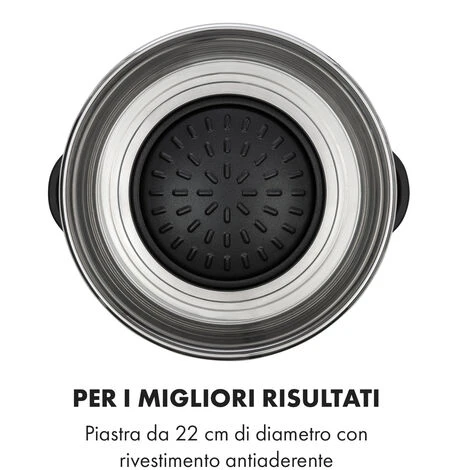Klarstein Szechuan Hot Pot E Piastra Grill 5l Vol. 1350 W, 600 W Rosso 4 Klarstein Szechuan Hot Pot E Piastra Grill 5l Vol. 1350 W, 600 W Rosso - immagine 4