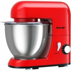 Robot Da Cucina 4 L 1300 W, 6 Velocita E Testina Inclinabile, Planetaria Elettrica Con Ciotola In Acciaio Inox, Gancio Miscelazione, Frusta E Frullino, Paraspruzzi (Rosso) 9 Robot Da Cucina 4 L 1300 W, 6 Velocita E Testina Inclinabile, Planetaria Elettrica Con Ciotola In Acciaio Inox, Gancio Miscelazione, Frusta E Frullino, Paraspruzzi (Rosso) -Moulinex Negozio 24107116 5