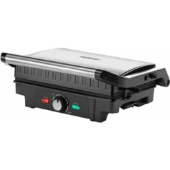 Monzana Grill A Contatto MZ780 Griglia Da Tavolo BPA Free Bistecchiera Tostiera Panini Maker 1600W Antiaderente Tostapane Apertura 90°