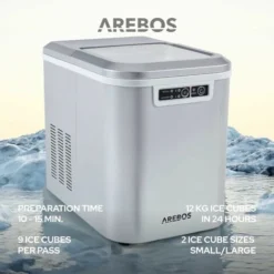 AREBOS Macchina Per Cubetti Di Ghiaccio 2,2L Macchina Del Ghiaccio 12 Kg In 24h 9 AREBOS Macchina Per Cubetti Di Ghiaccio 2,2L Macchina Del Ghiaccio 12 Kg In 24h -Moulinex Negozio 27196172 5