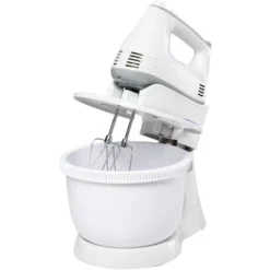 HOMCOM Impastatrice Planetaria Mixer Elettrico A Mano 6 Velocità, Ciotola 3.4L