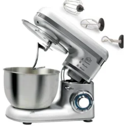Impastatrice Planetaria Robot Da Cucina Silver Scodella Acciaio 4 LT DCG KM1401S