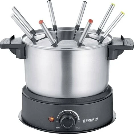 Severin 2470 Fonduta 1500 W 8 Forchette Da Fonduta Acciaio Inox (spazzolato), Nero 1 Severin 2470 Fonduta 1500 W 8 Forchette Da Fonduta Acciaio Inox (spazzolato), Nero