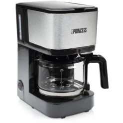 Macchina Caffè Con Filtro Compact 8 600 W 0,75 L Nero Argento Princess