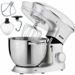 AREBOS Robot Da Cucina 1500W XXL 8 L In Acciaio Inox 6 Gradini Argento Silenzioso