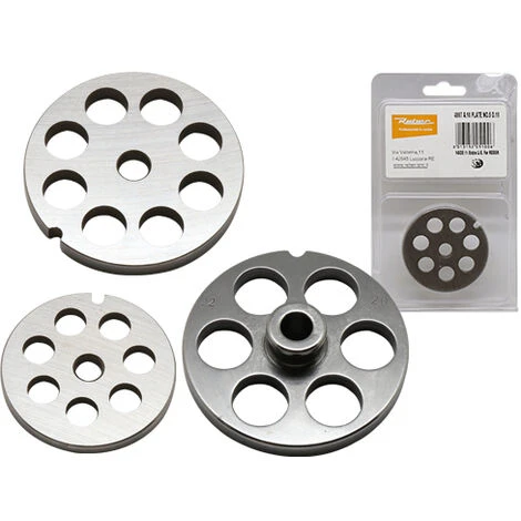 PIASTRA PER TRITACARNE REBER N.12 FORI MM.4,5 1 PIASTRA PER TRITACARNE REBER N.12 FORI MM.4,5