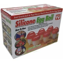LangRay Cuociuova, Silicone Antiaderente, Portauovo Per Uova Sode (Rosso (confezione Da 6)) 8 LangRay Cuociuova, Silicone Antiaderente, Portauovo Per Uova Sode (Rosso (confezione Da 6)) -Moulinex Negozio 52012875 4