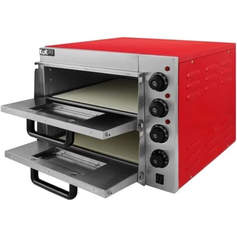 Forno Per Pizza A 2 Ripiani Pofessionale Per Bar Ristoranti Pizzeria Forno Elettrico A Doppio Ripiano Per Pizza Da 40cm 2 Forno Per Pizza A 2 Ripiani Pofessionale Per Bar Ristoranti Pizzeria Forno Elettrico A Doppio Ripiano Per Pizza Da 40cm - immagine 2