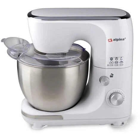 Alpina Impastatrice Planetaria Ciotola Acciaio 5 LT Impastatore Robot 800W Bianco 5 Alpina Impastatrice Planetaria Ciotola Acciaio 5 LT Impastatore Robot 800W Bianco - immagine 5