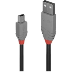 LINDY Cavo USB USB 2.0 Spina USB-A, Spina USB-Mini-B 5.00 M Nero 36725