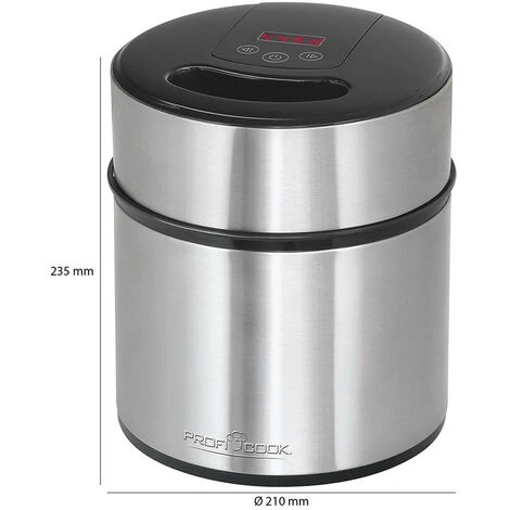 Macchina Del Ghiaccio Per Gelato Yogurt E Sorbetti 1,8L ICM 1140 3 Macchina Del Ghiaccio Per Gelato Yogurt E Sorbetti 1,8L ICM 1140 - immagine 3