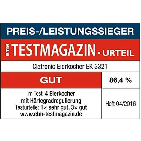 Clatronic Cuoci Uova In Acciaio Per 7 Uova 400w EK 3321 EDS 4 Clatronic Cuoci Uova In Acciaio Per 7 Uova 400w EK 3321 EDS - immagine 4