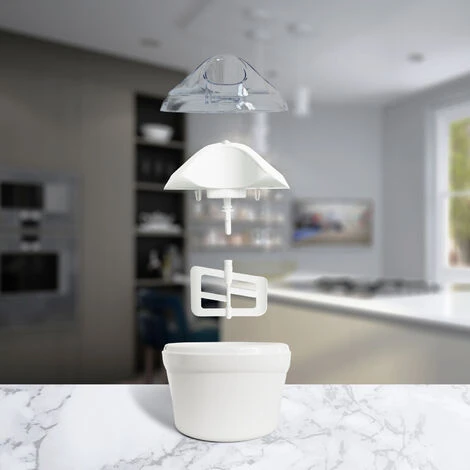 Domaier Macchina Per Fare Yogurt Freddo, Gelatiera, Bianco, Potenza: 12 W, Dimensioni Della Ciotola: 20 X 20 X 13,5 Cm 2 Domaier Macchina Per Fare Yogurt Freddo, Gelatiera, Bianco, Potenza: 12 W, Dimensioni Della Ciotola: 20 X 20 X 13,5 Cm - immagine 2