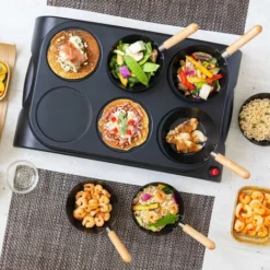 Set Wok E Crepemaker Per 6 Persone AWS600 1000 W Nero Bestron 8 Set Wok E Crepemaker Per 6 Persone AWS600 1000 W Nero Bestron -Moulinex Negozio 55902848 4