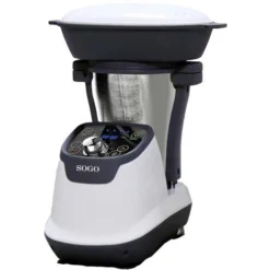 SOGO Human Technology Robot Da Cucina 400 W, 800 W Nero, Acciaio Inox, Bianco