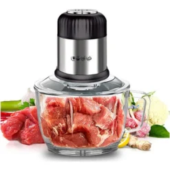 Frullatore Tritatutto Elettrico Da Cucina 2L Tritacarne Con Ciotola 800W SK-7025