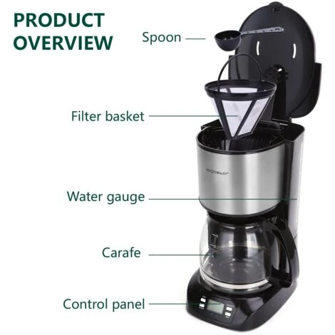 MACCHINA PER CAFFE' AMERICANO TE' FILTRO AIGOSTAR 3 MACCHINA PER CAFFE' AMERICANO TE' FILTRO AIGOSTAR - immagine 3