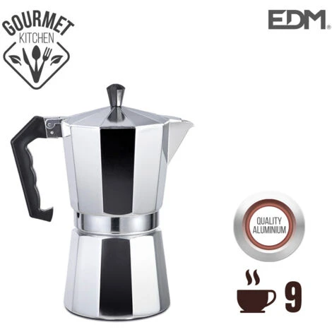 Caffettiera In Alluminio - 9 Tazze - Edm 1 Caffettiera In Alluminio - 9 Tazze - Edm