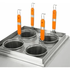 Vertes Cuocipasta Professionale In Acciaio Inox, Elettrico, 2x 1700W, 2 Vasche Di Cottura Separate Da 6 Litri Ciascuna, 4 Cestelli Per La Pasta, 2x Rubinetto Di Scarico, 2x Impostazione Temperatura 8 Vertes Cuocipasta Professionale In Acciaio Inox, Elettrico, 2x 1700W, 2 Vasche Di Cottura Separate Da 6 Litri Ciascuna, 4 Cestelli Per La Pasta, 2x Rubinetto Di Scarico, 2x Impostazione Temperatura -Moulinex Negozio 59670657 4