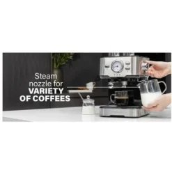 Princess 249412 Macchina Caffe' Compatibile Con Caffe' Macinato E Capsule Nespresso Capacita' 1,5 Litri Pompa Da 20 Bar Acciaio Inox -Moulinex Negozio 59675239 3