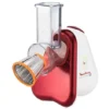 Moulinex DJ755G Fresh Express Tritatutto Elettrico Multifunzione 5 Funzioni 150W Bianco/Rosso