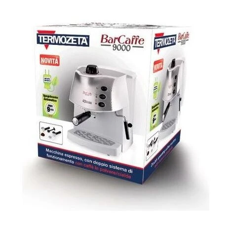 Termozeta Barcaffe' 9000 Macchina Per Espresso Automatica 1,2Lt 2 Tazze Argento 3 Termozeta Barcaffe' 9000 Macchina Per Espresso Automatica 1,2Lt 2 Tazze Argento - immagine 3