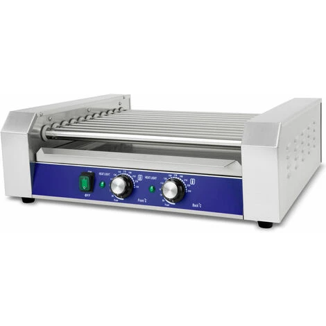 Vertes Macchina Cuoci Hot Dog Maker Salsiccia (11 Rulli, 2200 Watt, Temperatura 50-250°C, 2 Zone Di Riscaldamento, Copertura In Vetro Temprato, Acciaio Inox) 3 Vertes Macchina Cuoci Hot Dog Maker Salsiccia (11 Rulli, 2200 Watt, Temperatura 50-250°C, 2 Zone Di Riscaldamento, Copertura In Vetro Temprato, Acciaio Inox) - immagine 3