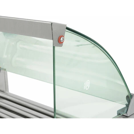 Vertes Macchina Cuoci Hot Dog Maker Salsiccia (11 Rulli, 2200 Watt, Temperatura 50-250°C, 2 Zone Di Riscaldamento, Copertura In Vetro Temprato, Acciaio Inox) 5 Vertes Macchina Cuoci Hot Dog Maker Salsiccia (11 Rulli, 2200 Watt, Temperatura 50-250°C, 2 Zone Di Riscaldamento, Copertura In Vetro Temprato, Acciaio Inox) - immagine 5