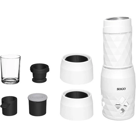 SOGO Human Technology CAF-SS-5612 Macchina Per Il Caffè Bianco 2 SOGO Human Technology CAF-SS-5612 Macchina Per Il Caffè Bianco - immagine 2