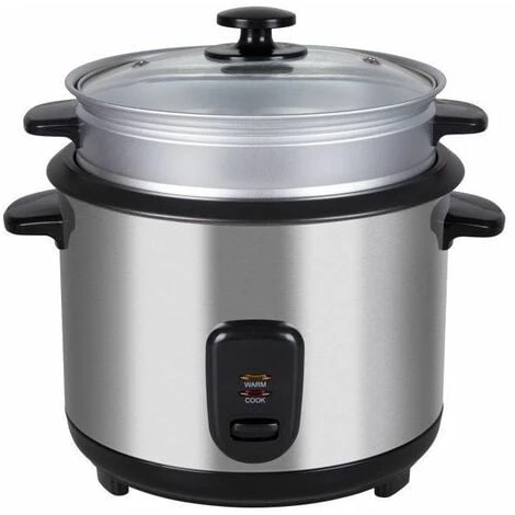 Melchioni Cuociriso Jasmine 1.8 Litri 700W Corpo Inox Contenitore In Vetro 1 Melchioni Cuociriso Jasmine 1.8 Litri 700W Corpo Inox Contenitore In Vetro